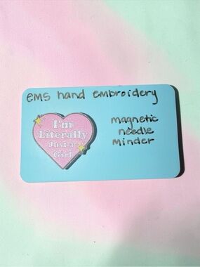 I'm Literally Just A Girl Acrylic Magnetic Needle Minder